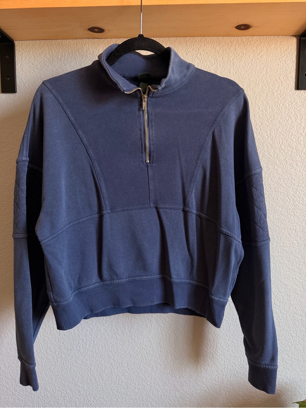 wild fable Navy Half-Zip Pullover Sweatshirt
